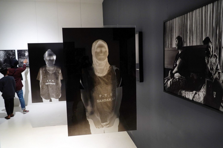 Negative space: Au Lain Fain by Romi Pertama is pictured at Artjog 2023.