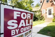 A house for sale is seen in Arlington, Virginia, United States, on July 13, 2023.