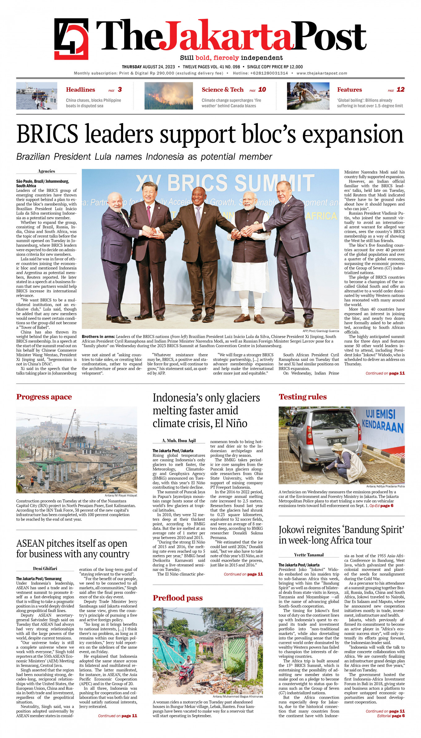 Frontpage - Thu, August 24, 2023 - The Jakarta Post