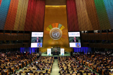 United Nations Secretary-General Antonio Guterres delivers a statement during the opening of the Sustainable Development Goals (SDGs) Summit 2023, at UN headquarters in New York City, United States on Sept. 18, 2023.