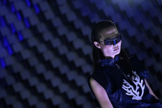 A model walks the runway of the Pierre Cardin show during the Paris Fashion Week Womenswear Spring/Summer 2024 in Paris on September 25, 2023.