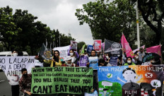 Youths for climate: Youth activists participate on March 3, 2023 in the Global Climate Strike in Jakarta, calling on governments to prove their commitment to addressing the climate crisis.