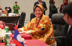 Social Affairs Minister Tri Rismaharini opens the ASEAN High-Level Forum on Enabling Disability-Inclusive Development and Partnership Beyond 2025 at the Hotel Four Points Makassar on Oct. 10.