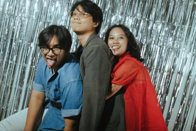 Dynamite trio: Grrrl Gang comprises (from left) bassist Akbar Rumandung, guitarist Edo Alventa and vocalist-cum-guitarist Angeeta Sentana. The trio said it welcomes wider recognition in the national stage. 
