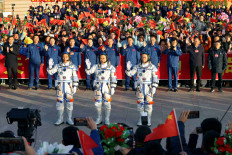 China's youngest-ever crew of astronauts heads to space station