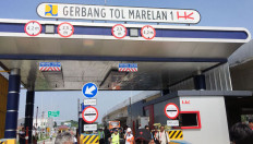Pay here: The Marelan tollgate in North Sumatra is almost ready to serve travelers. The Helvetia-Marelan subsection is part of the Medan-Binjai section of the trans-Sumatra toll road. 