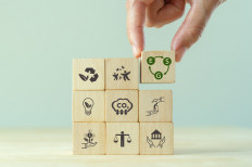 Stock illustration of impact investing, which aims to generate returns and maximize social and environmental impacts