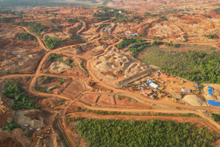 This aerial picture taken on May 14, 2023, shows the PT Indonesia Morowali Industrial Park (IMIP), one of the biggest nickel producers in North Konawe, Central Sulawesi.