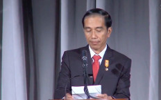 A screen grab of deepfake video showing President Joko “Jokowi“ Widodo delivering his speech in Chinese.