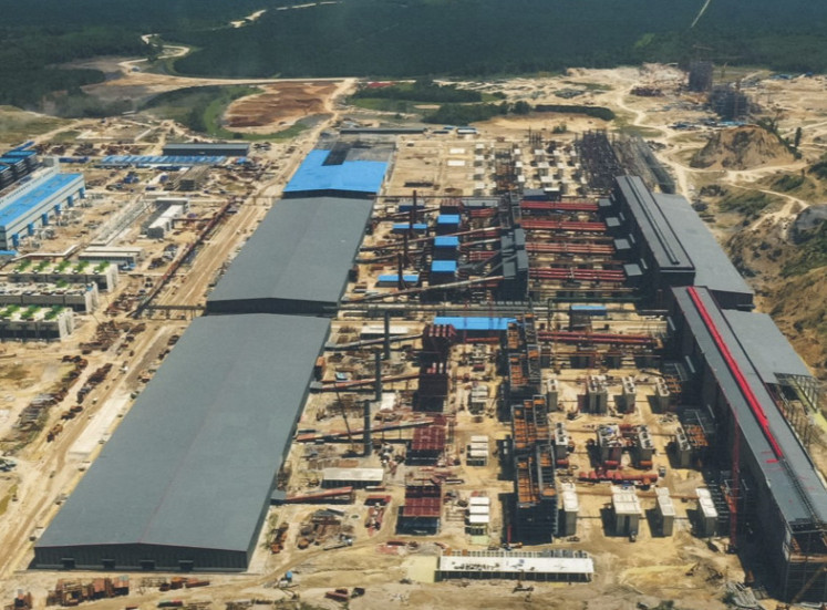 The smelter facility of PT Gunbuster Nickel Industry (GNI) is seen in North Morowali, Central Sulawesi. 