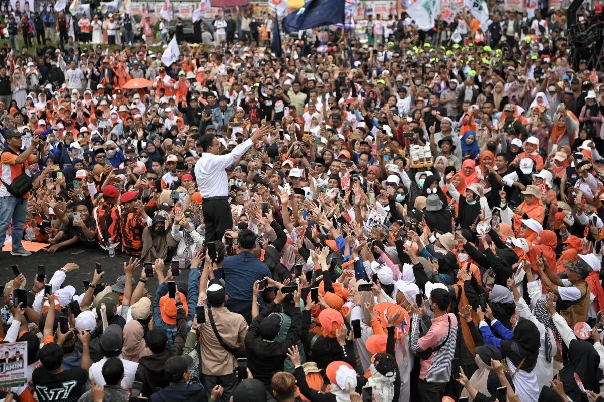 Anies champions change at open rally in Yogyakarta - Politics - The ...