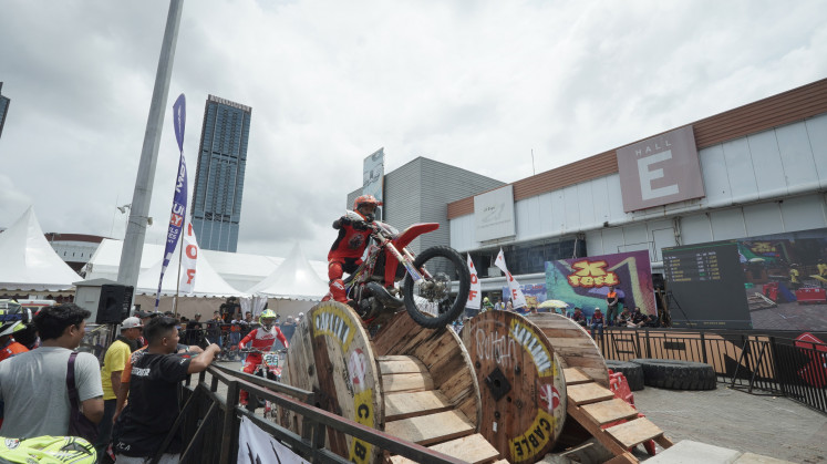 Exciting auxiliary events liven up IIMS 2024, one of them being an extreme motocross race. (Courtesy of Dyandra Promosindo)