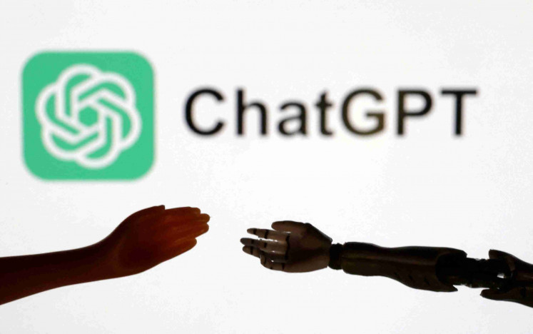 FILE PHOTO: ChatGPT logo is seen in this illustration taken September 28, 2023. REUTERS/Dado Ruvic/Illustration/File Photo