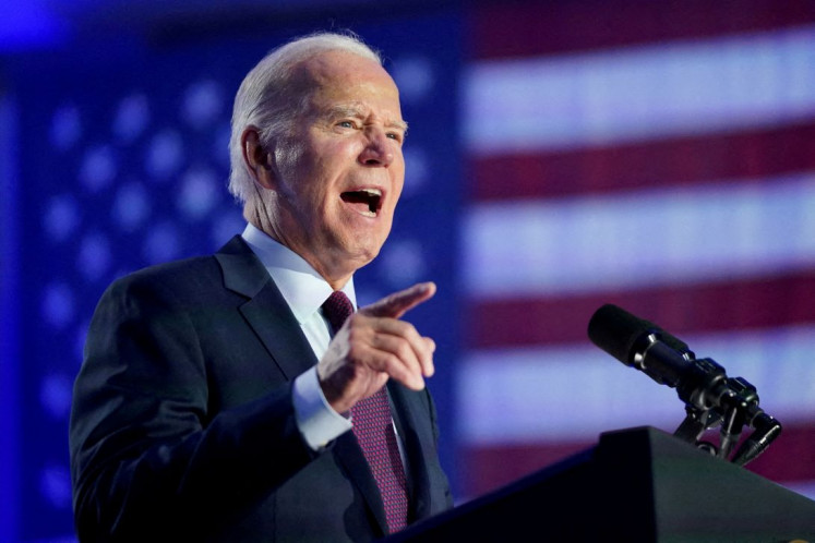 Seeking reelection: President Joe Biden holds a campaign rally in Las Vegas, Nevada, the United States on Feb. 4, 2024 ahead of the state’s Democratic presidential primary. 