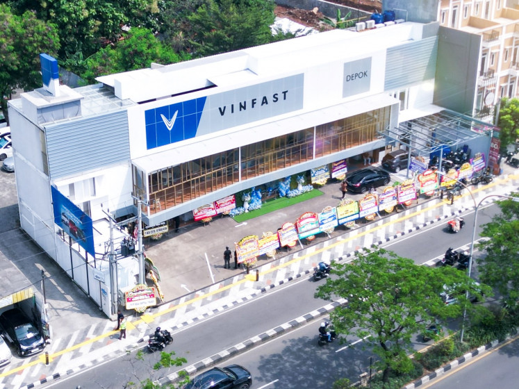 VinFast’s first dealership branch in Indonesia, located in Depok City.