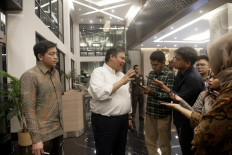 Coordinating Economic Affairs Minister Airlangga Hartarto.