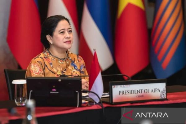 Young at heart: Indonesian House of Representatives Speaker Puan Maharani presides over a meeting with Young Parliamentarians of the ASEAN Inter-Parliamentary Assembly on Aug. 8, 2023, in Jakarta. The gathering was part of the 44th assembly of AIPA. 