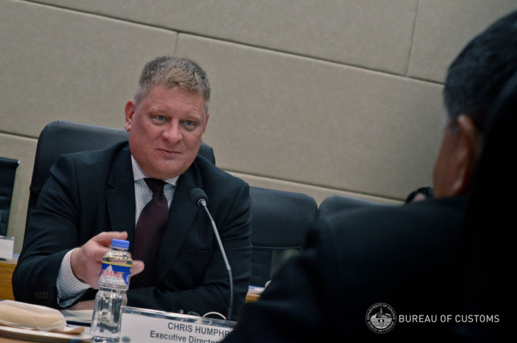 European Union-ASEAN Business Council (EU-ABC) executive director Chris Humphrey speaks to the Department of Environment and Natural Resources (DENR) secretary in the Philippines in May 2024.