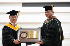Airlangga awarded Doctor Honoris Causa from Gyeongsang National University