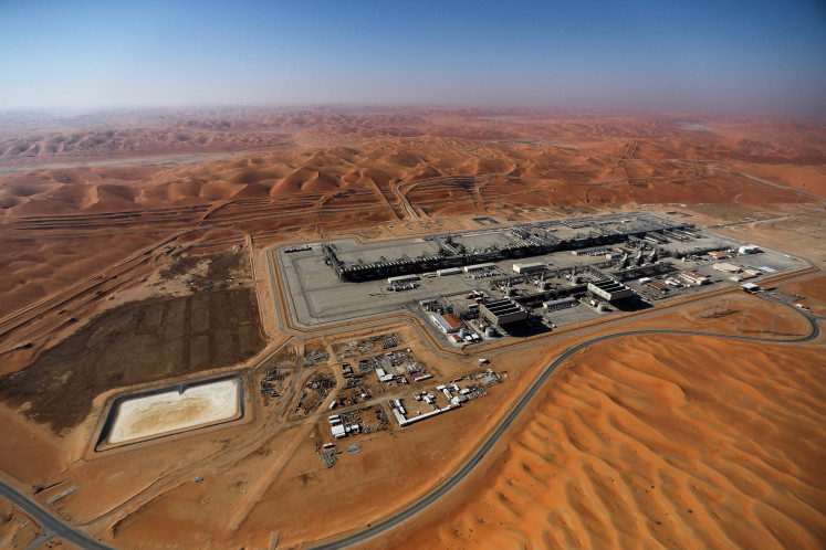 General view of Aramco's oil field in the Empty Quarter, Shaybah, Saudi Arabia, Jan. 12, 2024.