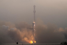 The SpaceX Starship launches on its fourth flight test from Starbase in Boca Chica, Texas, on June 6, 2024. 
