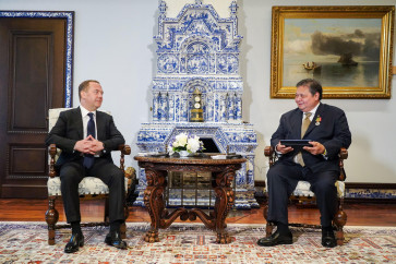Airlangga meets Medvedev, agrees to strengthen bilateral ties