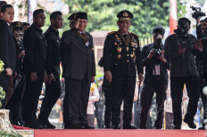 Prabowo awarded police’s highest meritorious service star