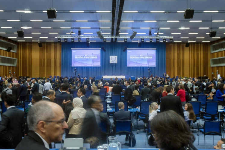 Delegates and participants gather on Sept. 25, 2023, for the opening of the 67th International Atomic Energy Agency (IAEA) General Conference 2023 in Vienna, where Indonesia was elected to the IAEA Board of Governors.