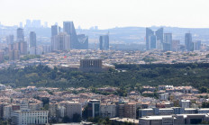 A view taken on Aug. 9, 2019 from Ankara Castle shows Anitkabir, the mausoleum of the Turkish Republic's founder Mustafa Kemal Ataturk, in Ankara.