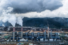 An aerial view of the operating nickel smelting plants at the Indonesia Weda Bay Industrial Park (IWIP) in Lelilef, Central Halmahera regency, North Maluku, on July 7, 2024.