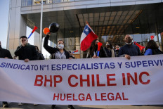 Workers strike at world's biggest copper mine in Chile