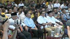 Gibran attends launch of Ridwan-Suswono gubernatorial ticket