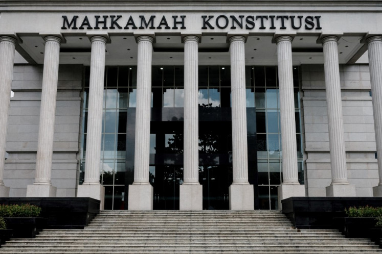 A general view of the Constitutional Court in Jakarta on April 22, 2024.