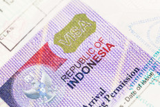 A stock illustration of an Indonesian visa.