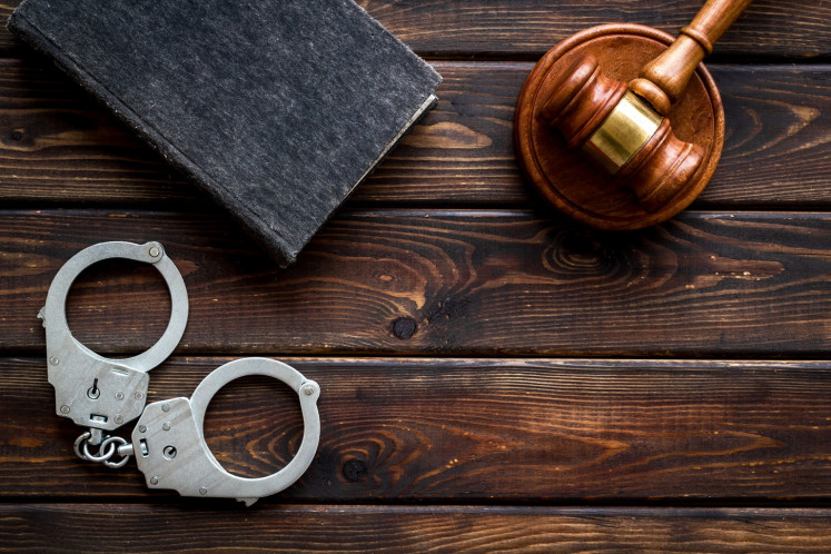 Stock illustration of criminal law
