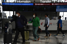 Passengers are seen at the Beijing Daxing International Airport in China on April 28, 2023, ahead of the Labor Day holiday starting April 29.
