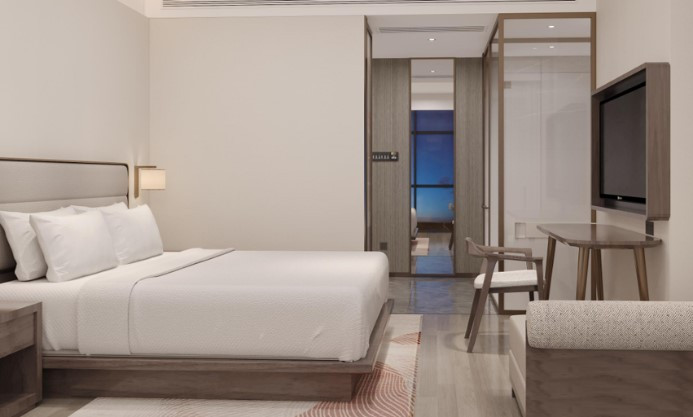 Figure 3 Visual representation of a guest room at Model J Hotel Jakarta Soekarno-Hatta Airport.
