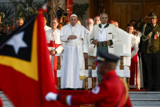Pope Francis arrives in Timor Leste, crowd may reach 750,000