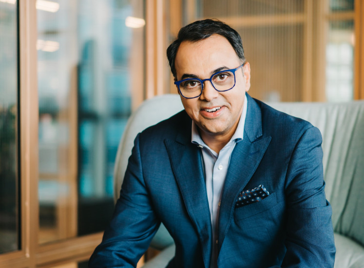 Rajeev Menon, president of Marriott International for the Asia Pacific excluding China, poses for a photo.