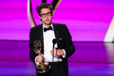 Christopher Storer accepts the award for Best Directing for a Comedy Series for “The Bear“ at the 76th Primetime Emmy Awards in Los Angeles, California, the United States, on Sept, 15, 2024.