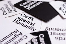 An illustration of card game Cards Against Humanity.