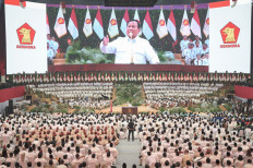 Prabowo re-elected as Gerindra Party chairman