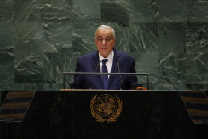 Lebanon's Minister for Foreign Affairs and Emigrants Abdallah Bouhabib speaks during the 79th Session of the United Nations General Assembly at the United Nations headquarters in New York City on September 26, 2024. 