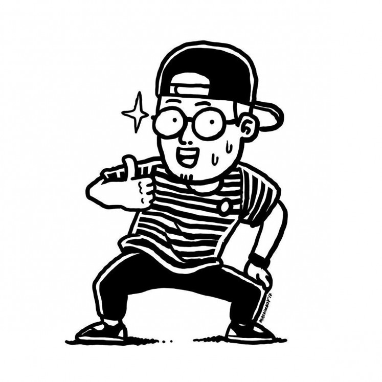 Adimas Bayu:
Known online as masdimboy, Adimas is a prolific comic artist whose grounded slice-of-life comic posts have resonated with a follower count of 101,000 on Instagram and 72,000 on Facebook.
