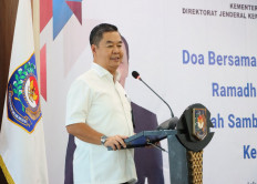 Newly appointed: Former director general at the Home Ministry Teguh Setyabudi gives a speech in this undated photograph. 