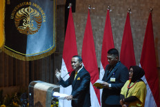 UI opts not to flunk Bahlil, orders dissertation revision instead