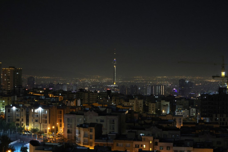 A general view of Tehran after several explosions were heard in Tehran on October 26, 2024. Israel announced the launch of “precise strikes“ on military targets in Iran on October 26, 2024, in retaliation for attacks against it, as Iranian state media reported several explosions around the capital. Iranian state TV said October 26, 2024, “strong explosions“ were heard around the capital Tehran, without specifying the cause of the blasts. 