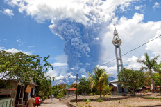 Lewotobi volcano belches colossal ash tower