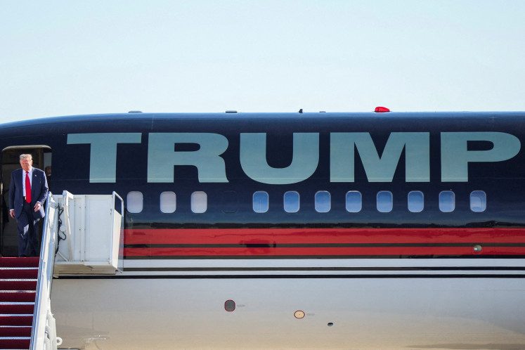 United States president-elect Donald Trump arrives at Joint Base Andrews in Maryland, the US, on Nov. 13, 2024, prior to meeting with President Joe Biden and members of Congress in Washington, DC.