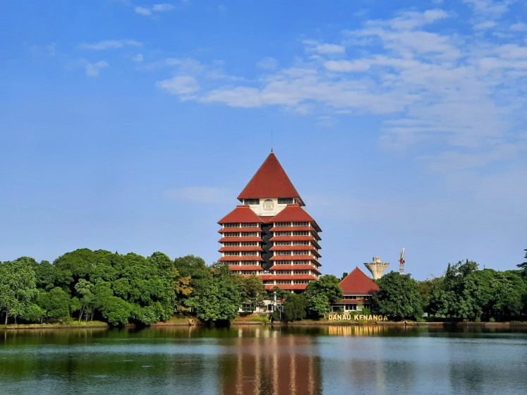 A general view of University of Indonesia's rectorate building in Depok, West Java in this photo taken on June 29, 2023.